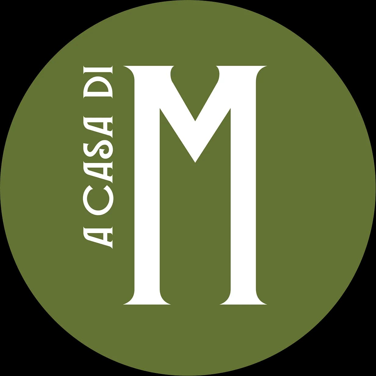 Création logo A casa di Mammina - monogramme circulaire vert